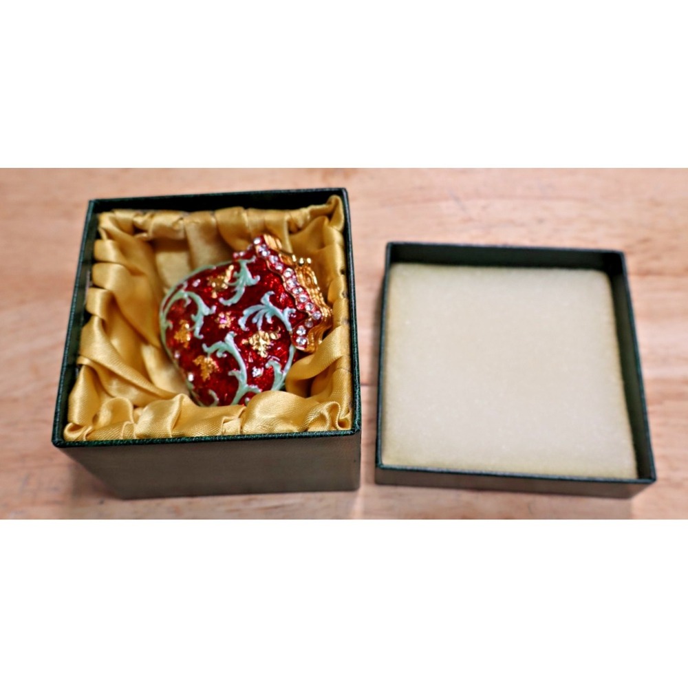 Department 56 Red Purse Jeweled Box Pretty Bejeweled Collection 2004 56.31685